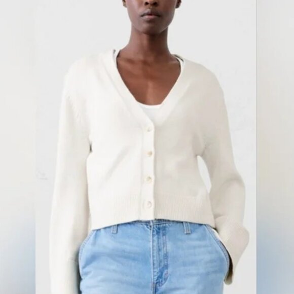 Banana Republic Factory Sweaters - Banana Republic Ivory Bell-Sleeve Cardigan Sweater/NWT/XXL
